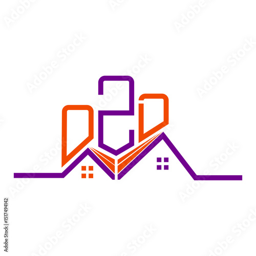 OZD Real State logo design, OZD simple and modern logo. OZD luxurious alphabet design