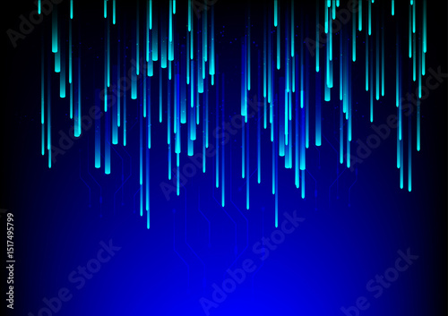 Art & Illustration A blue background with blue lines that are not connected.