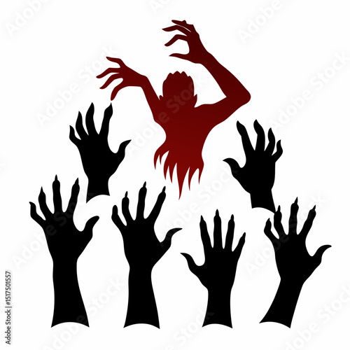 hands reaching out