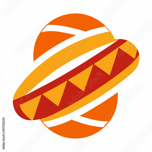 vector illustration of an orange
