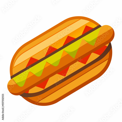 hot dog vector illustration