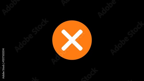 Cancel Icon Animation, Close Icon Animation, Animated Cancel Icon, Cross Icon Animation, Exit Icon Animation.	