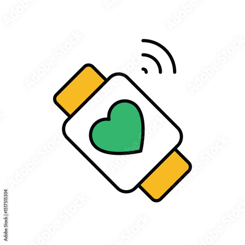 Fitness Tracker Icon vector stock illustration