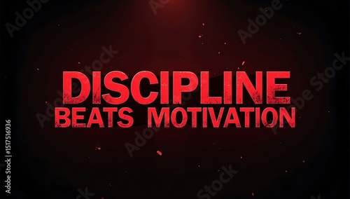 All-caps sans-serif text in striking red against dark background: 