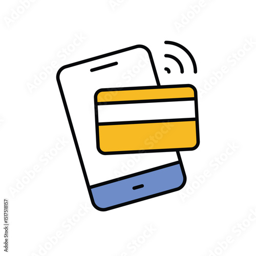 Nfc Icon vector stock illustration