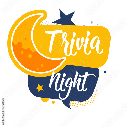 trivia night — vector illustration