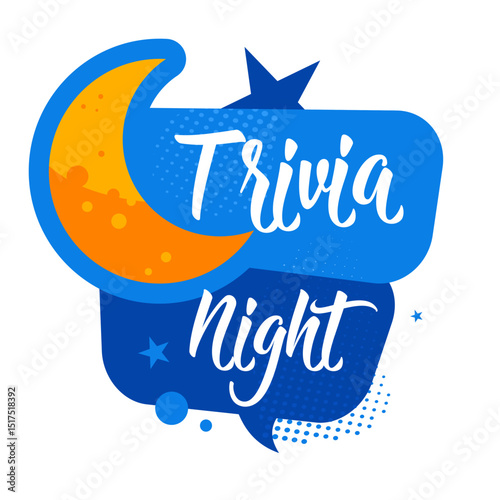 trivia night — vector illustration