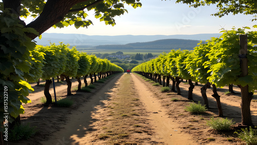 Picturesque vineyard with seasonal events