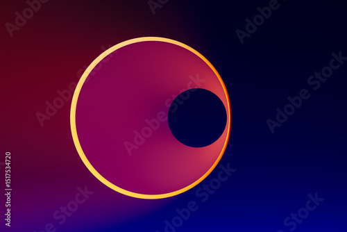 Vibrant abstract background with soft geometric shapes