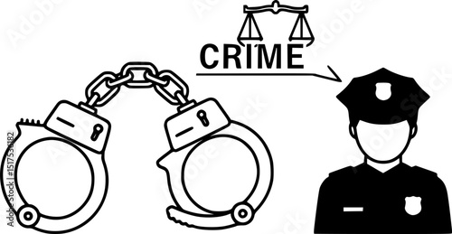 handcuffs, police, arrested, crime, law enforcement
