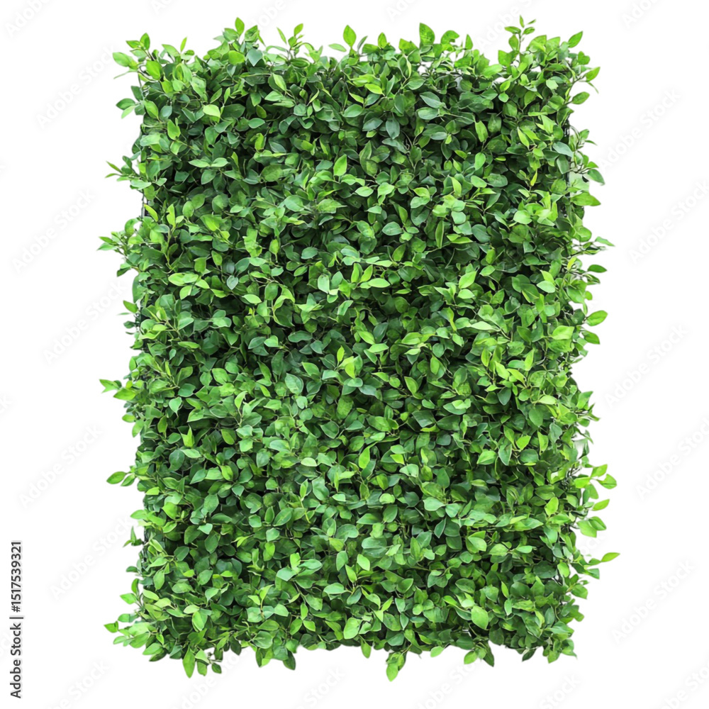 Fototapeta premium Lush green foliage vibrant leaves natural texture dense plant wall