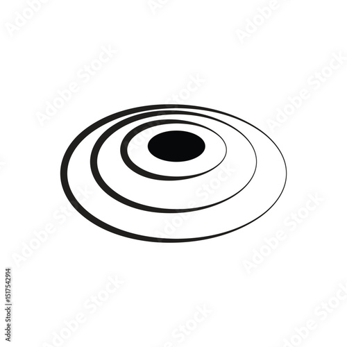 frisbee logo icon illustration flat