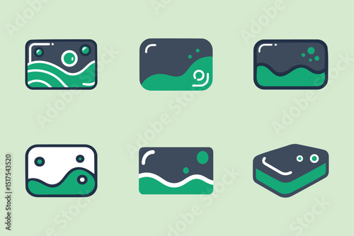 Premium Beard Soaps Vector Illustration.