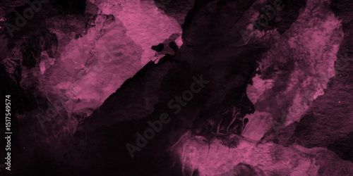 Vibrant purple watercolor textures on deep black background, blending abstract fluid patterns, smoky gradients, artistic brush strokes, digital painting effects, and modern creative design.