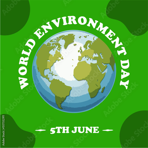World Environment Day celebration post for social media sites like Facebook, Instagram and other platforms, awareness post, 5th June 