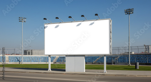 Stadium's Nighttime Signboard