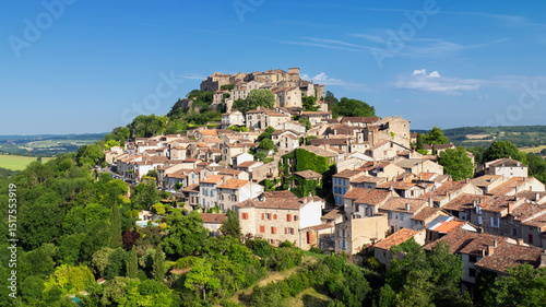 famous Cordes-sur-Ciel village in France