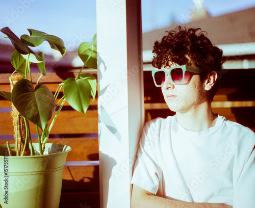 Teenage Vintage Style Portrait on Film