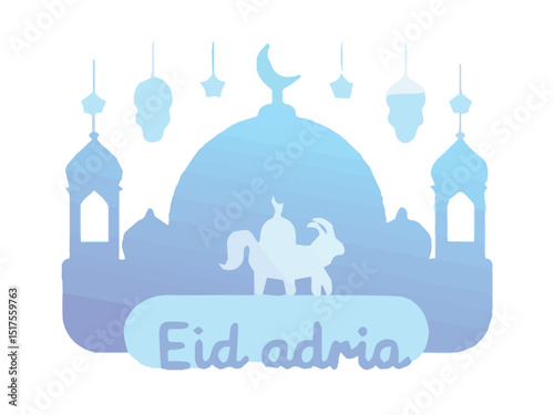 Taj Mahal inspired vector silhouette of mosque architecture, a symbol of religion and culture for travel in Asia