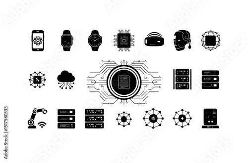 Collection of Modern Technology Icons