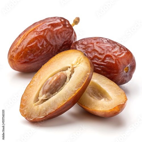 Desert date isolated on white background