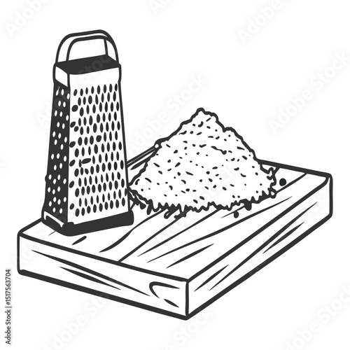 hand drawn vector illustration of a pencil sharpener