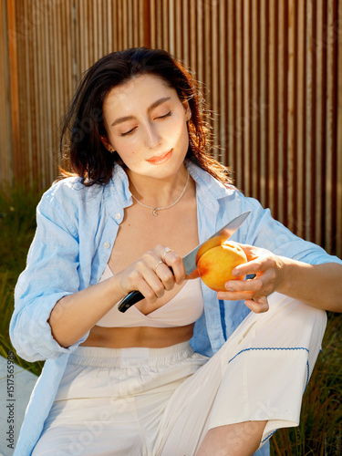 Woman summer resting
