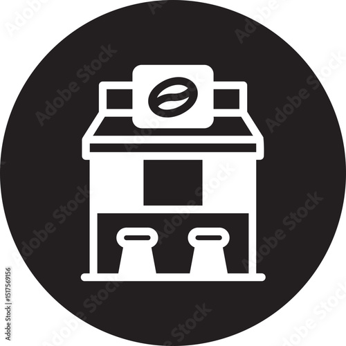 coffee shop glyph icon