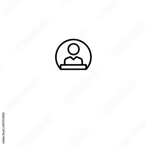 Online pharmacy icon representing healthcare and telemedicine