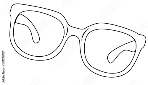 optical eyeglasses frame coloring page photo