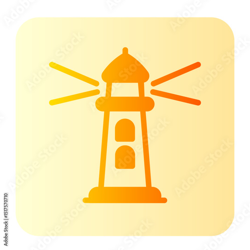 lighthouse gradient icon