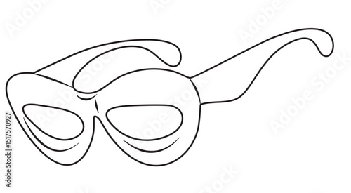 optical eyeglasses frame coloring page photo
