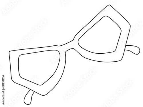 optical eyeglasses frame coloring page
