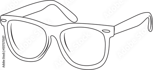 optical eyeglasses frame coloring page