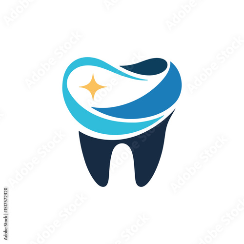 Unique dental logo Modern and minimalist vector and abstract logo