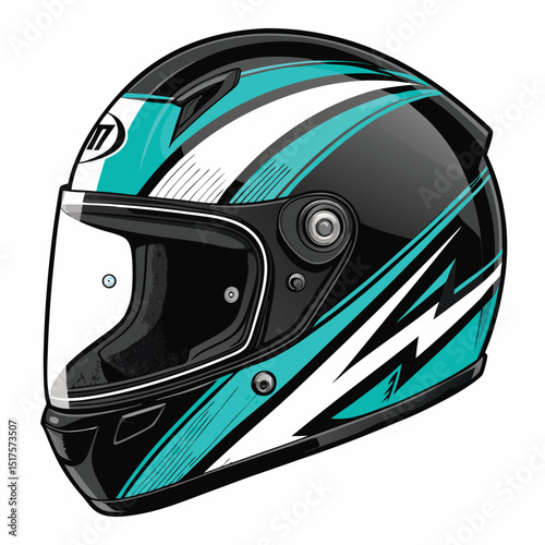 A vibrant close-up shot of a MotoGP helmet featuring a neon yellow visor and prominent side bolts, showcasing its racing design.