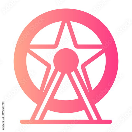 ferris wheel gradient icon
