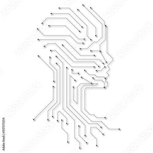 ARTIFICIAL INTELLIGENCE LINE ICON 