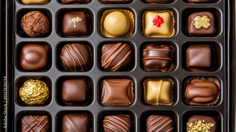 Assorted Chocolate Pralines Display Featuring Gourmet Treats for Every Sweet Celebration Delight Assorted Chocolate Pralines Display Featuring Gourmet Treats for Every Sweet Celebration Delight