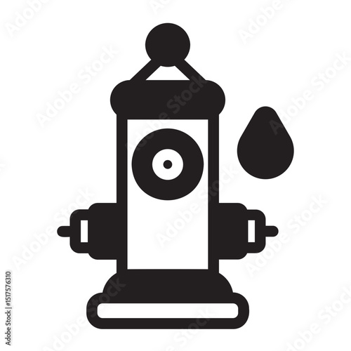 hydrant glyph icon