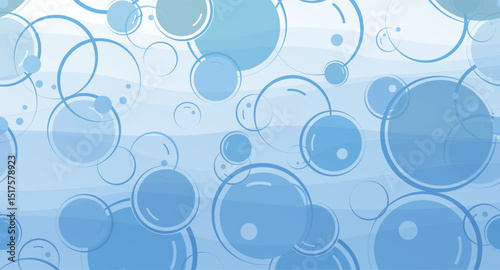 background with flying soap bubbles	