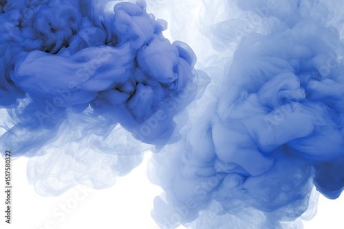 Blue ink drifting in pure water