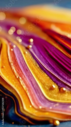Colorful liquid art creation in vibrant hues swirling in mesmerizing patterns