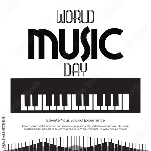 World Music Day Vector Illustration