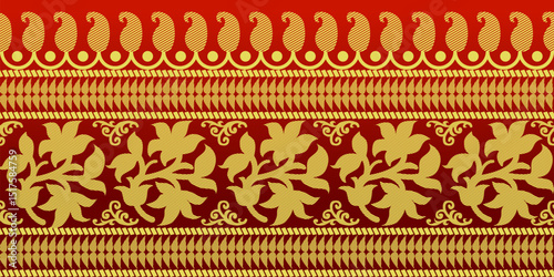 beautiful graphic saree design and this sari design is in Indian style which is for textile fashion industry and it can be used as wallpaper backdrop and website bg this style is originated in india 