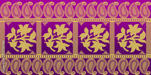 beautiful graphic saree design and this sari design is in Indian style which is for textile fashion industry and it can be used as wallpaper backdrop and website bg this style is originated in india 