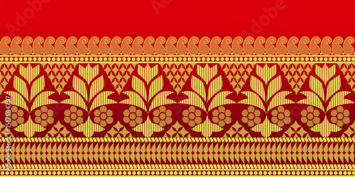 beautiful graphic saree design and this sari design is in Indian style which is for textile fashion industry and it can be used as wallpaper backdrop and website bg this style is originated in india 