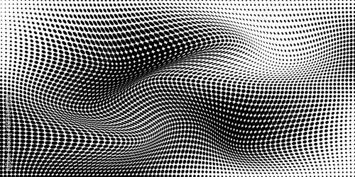 Set of halftone dots gradient pattern texture isolated on white background. Straight dotted spots using halftone circle dot raster texture. Vector blot half tone collection.