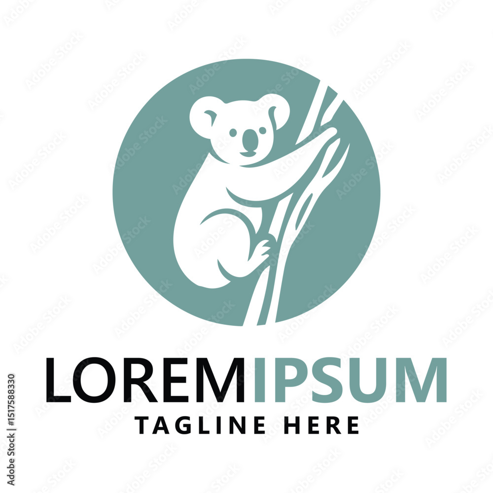 Obraz premium Koala Bear Logo Design