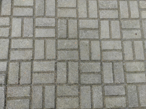 Fototapeta Naklejka Na Ścianę i Meble -  Seamless Concrete Paving Block Texture